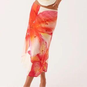 Peppermayo Exclusive - Summertime Midi Skirt - Yellow Floral